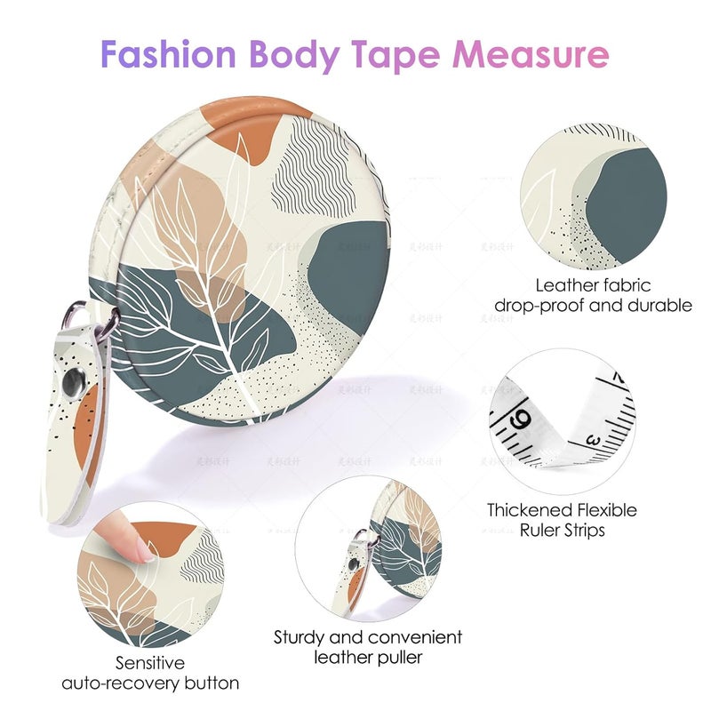 Gerkia Sewing Tape Measure，Colour Printed Small Retractable Soft Measuring Tape for Tailor Cloth Fabric Body Measurements. - Image 3